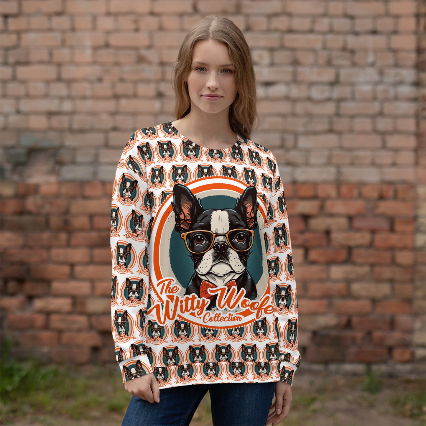 Witty Woofers #12 All Over Printed Sweatshirt