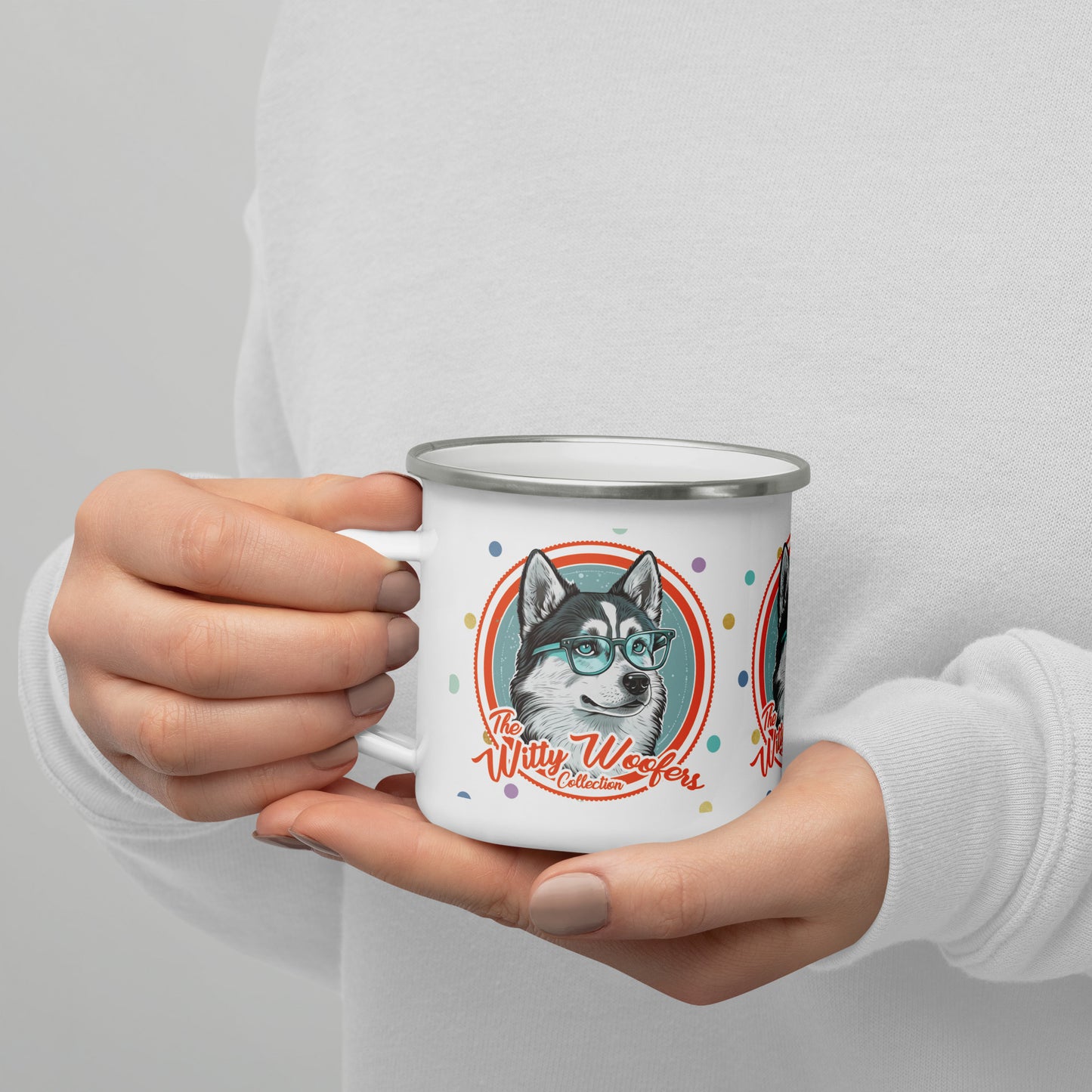 Witty Woofers #11 Enamel Mug