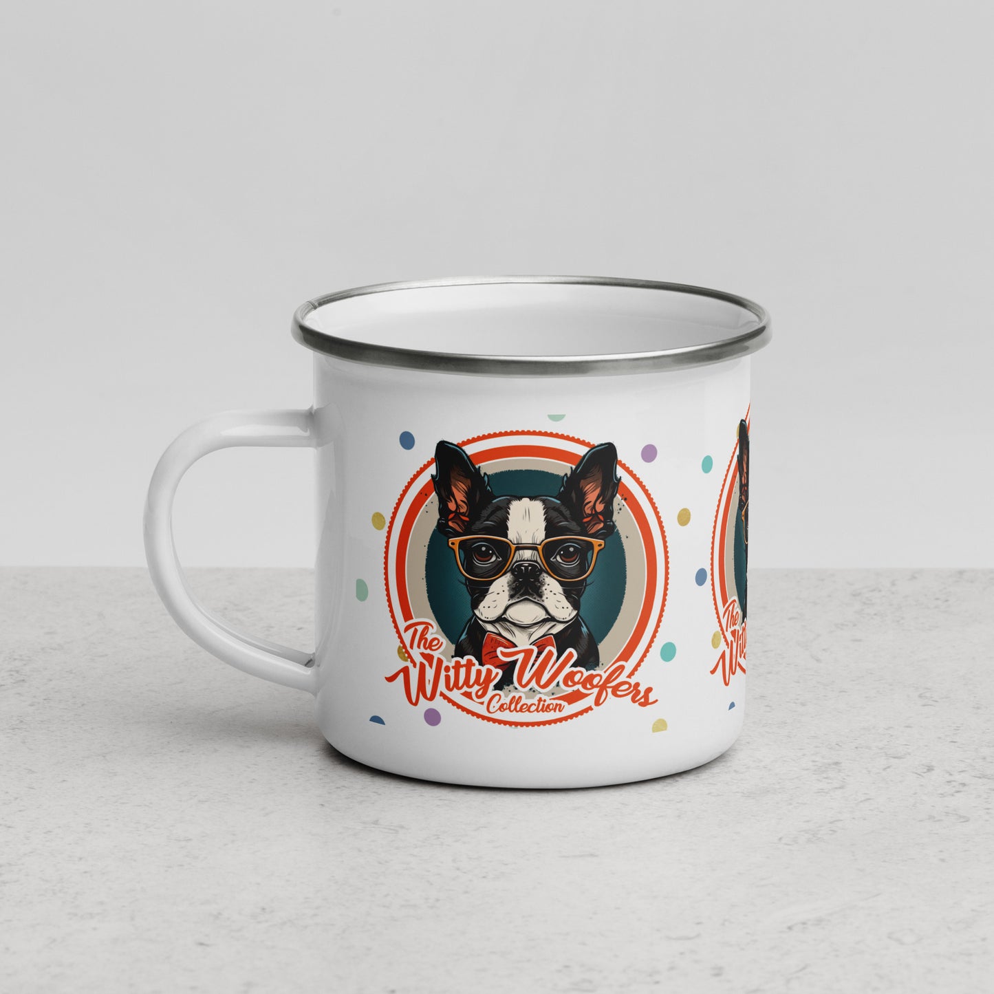 Witty Woofers #12 Enamel Mug