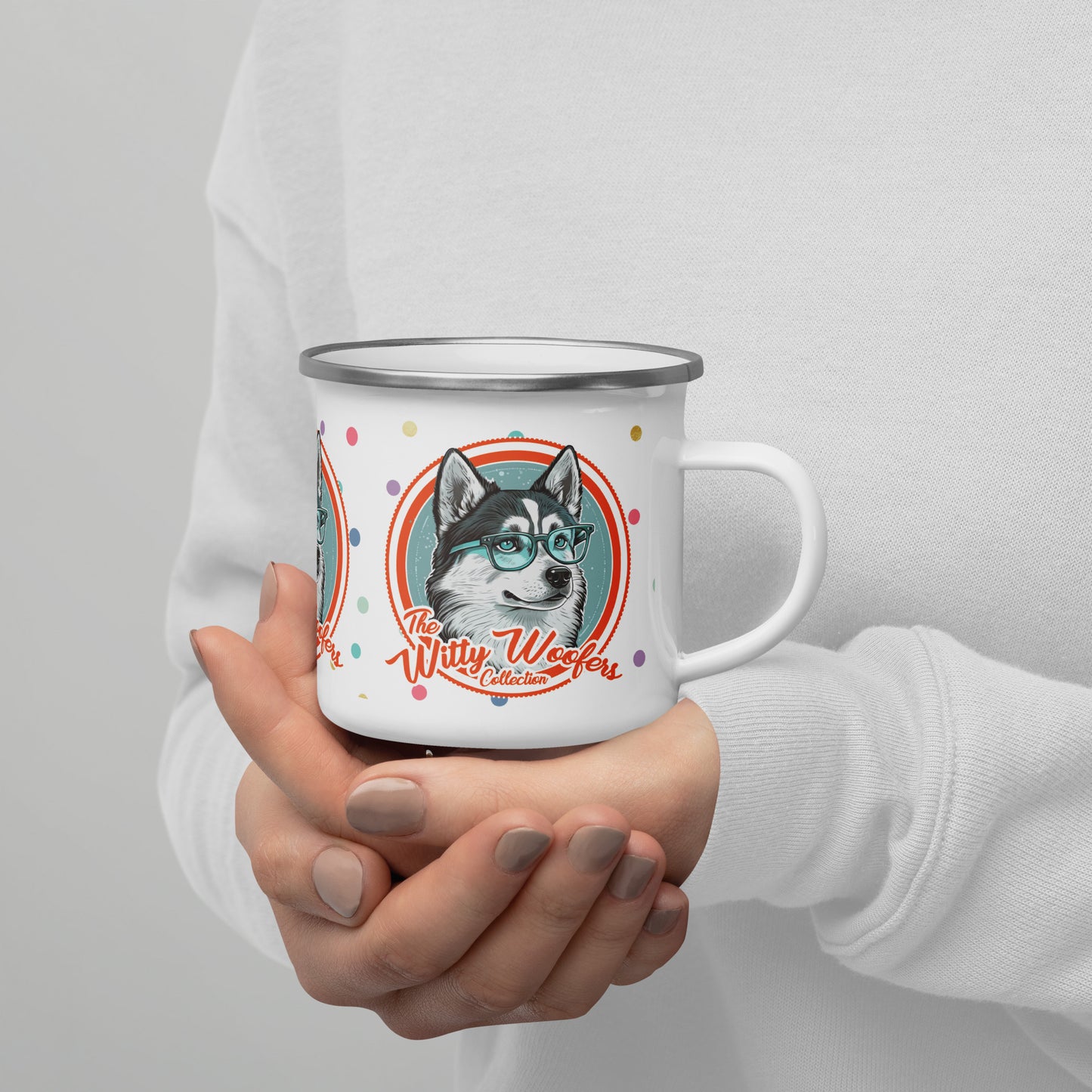 Witty Woofers #11 Enamel Mug