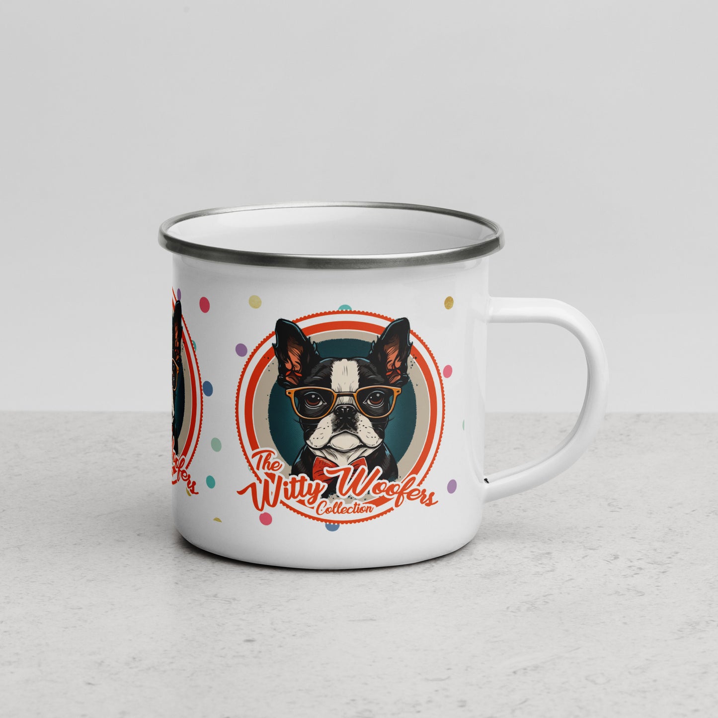 Witty Woofers #12 Enamel Mug