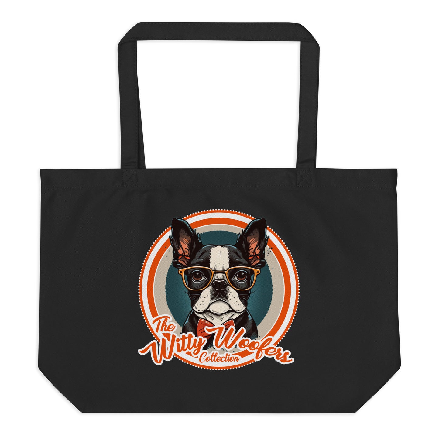 Witty Woofers #12 Large organic tote bag