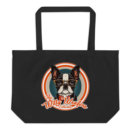 Witty Woofers #12 Large organic tote bag