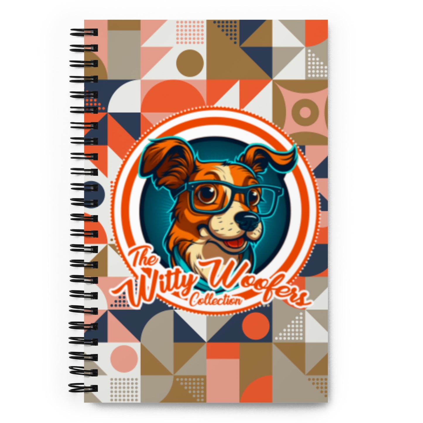 Witty Woofers #04 Cute Dog Spiral Notebook