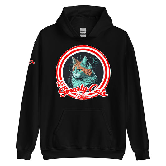 Smarty Cats #05 Cute Cat Design Hoodie, Cat Mom, Cat Dad, Cat Lovers Gift Idea