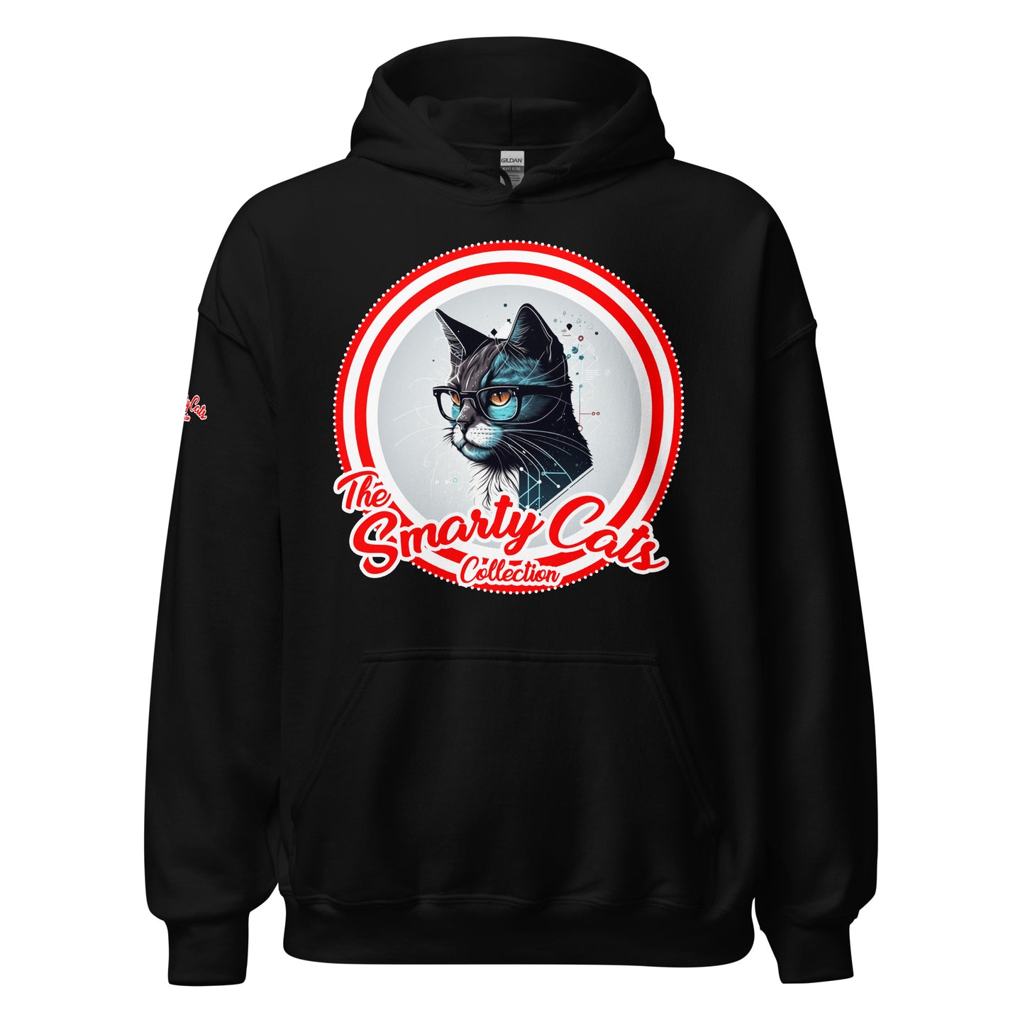 Smarty Cats #06 Cute Cat Design Hoodie, Cat Mom, Cat Dad, Cat Lovers Gift Idea