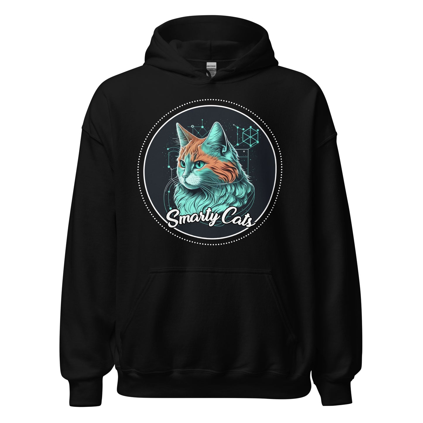 Smarty Cats #07 Cute Cat Design Hoodie, Cat Mom, Cat Dad, Cat Lovers Gift Idea