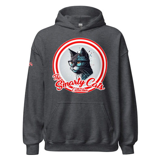 Smarty Cats #06 Cute Cat Design Hoodie, Cat Mom, Cat Dad, Cat Lovers Gift Idea