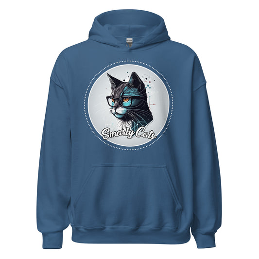 Smarty Cats #01 Cute Cat Design Hoodie, Cat Mom, Cat Dad, Cat Lovers Gift Idea