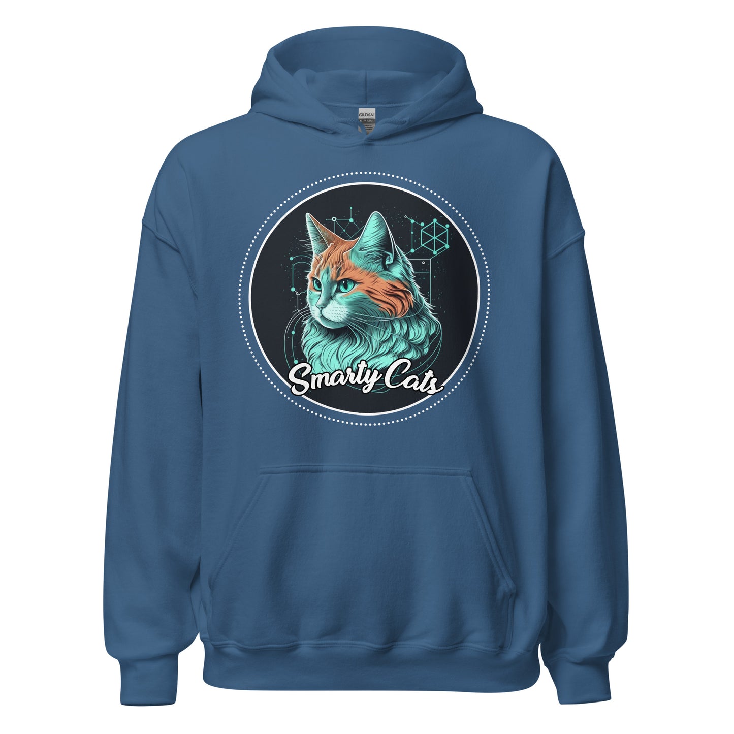 Smarty Cats #07 Cute Cat Design Hoodie, Cat Mom, Cat Dad, Cat Lovers Gift Idea