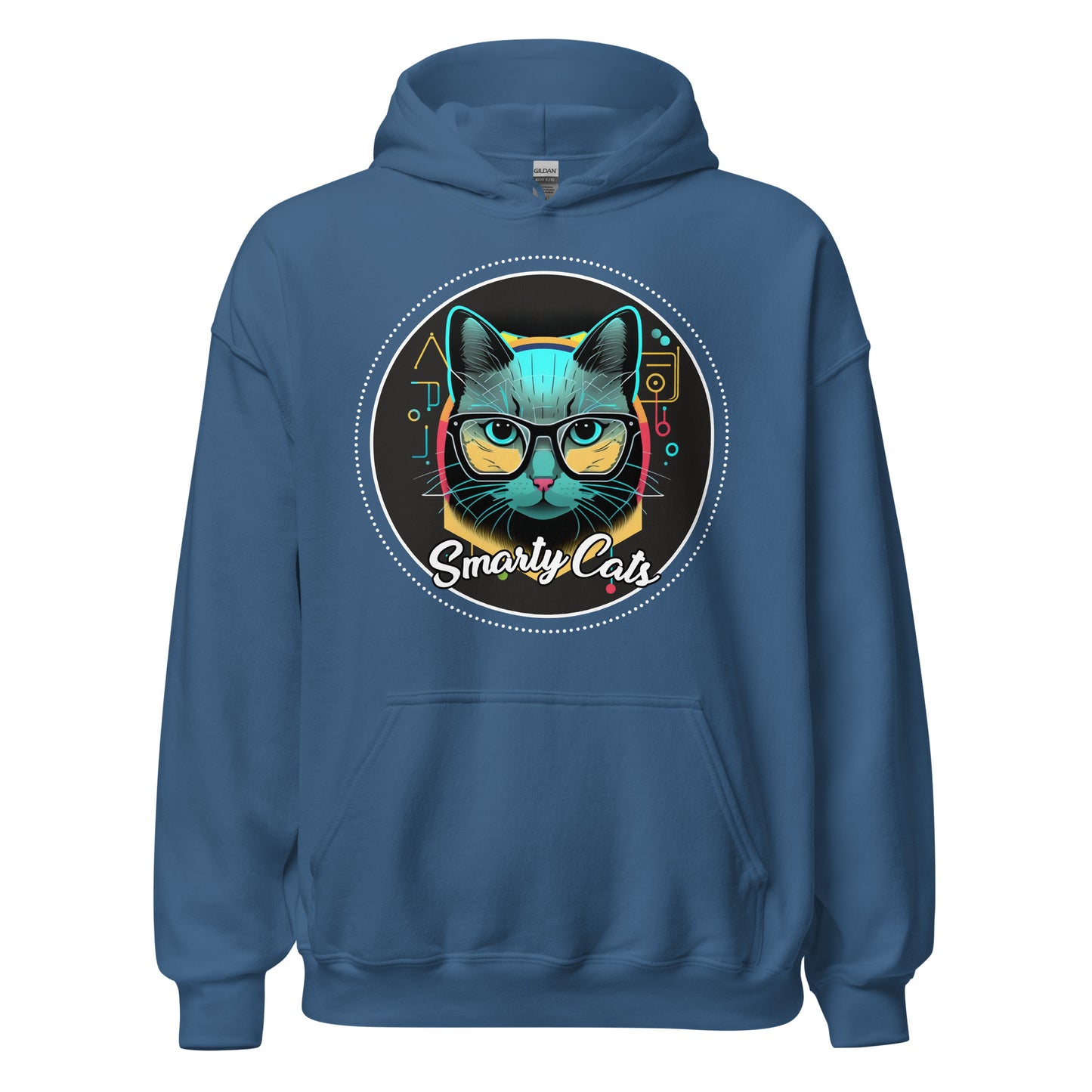 Smarty Cats #08 Cute Cat Design Hoodie, Cat Mom, Cat Dad, Cat Lovers Gift Idea