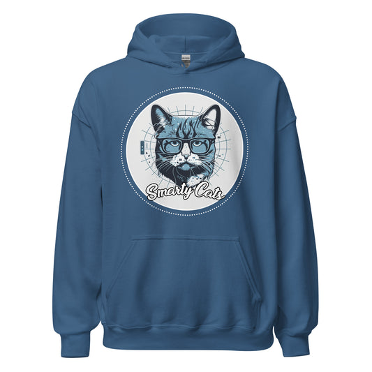 Smarty Cats #09 Cute Cat Design Hoodie, Cat Mom, Cat Dad, Cat Lovers Gift Idea