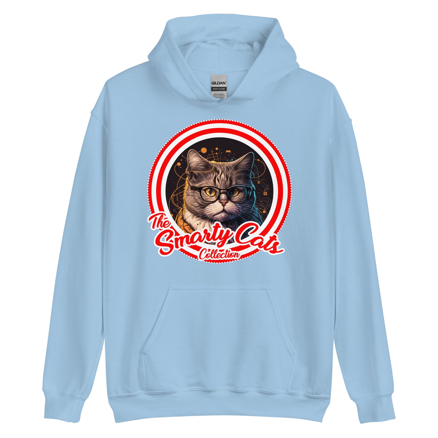 Cat Lovers Hoodie - Smarty Cats #01, Cute Cat Design Hoodie, Cat Mom, Cat Dad, Cat Lovers Gift Idea