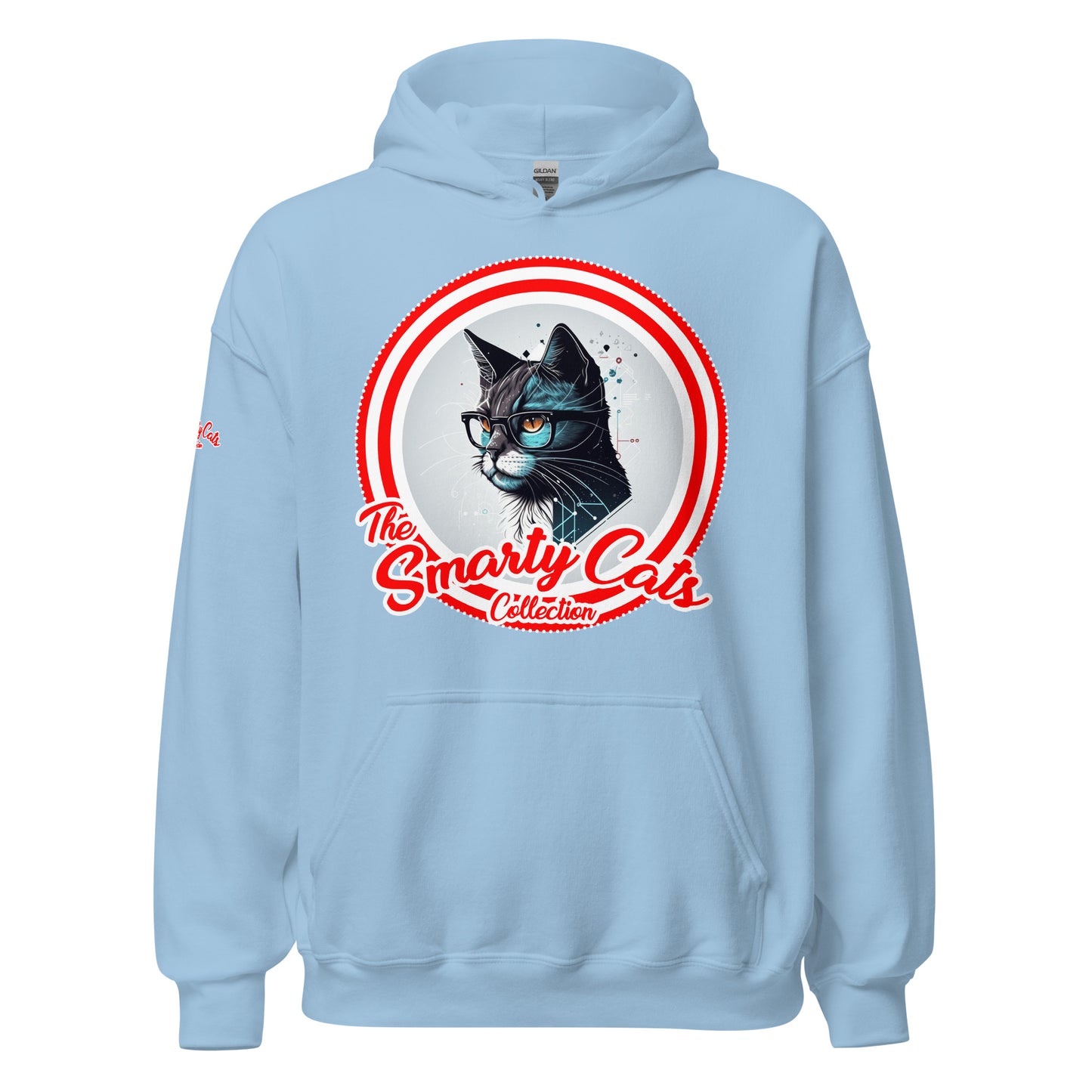 Smarty Cats #06 Cute Cat Design Hoodie, Cat Mom, Cat Dad, Cat Lovers Gift Idea