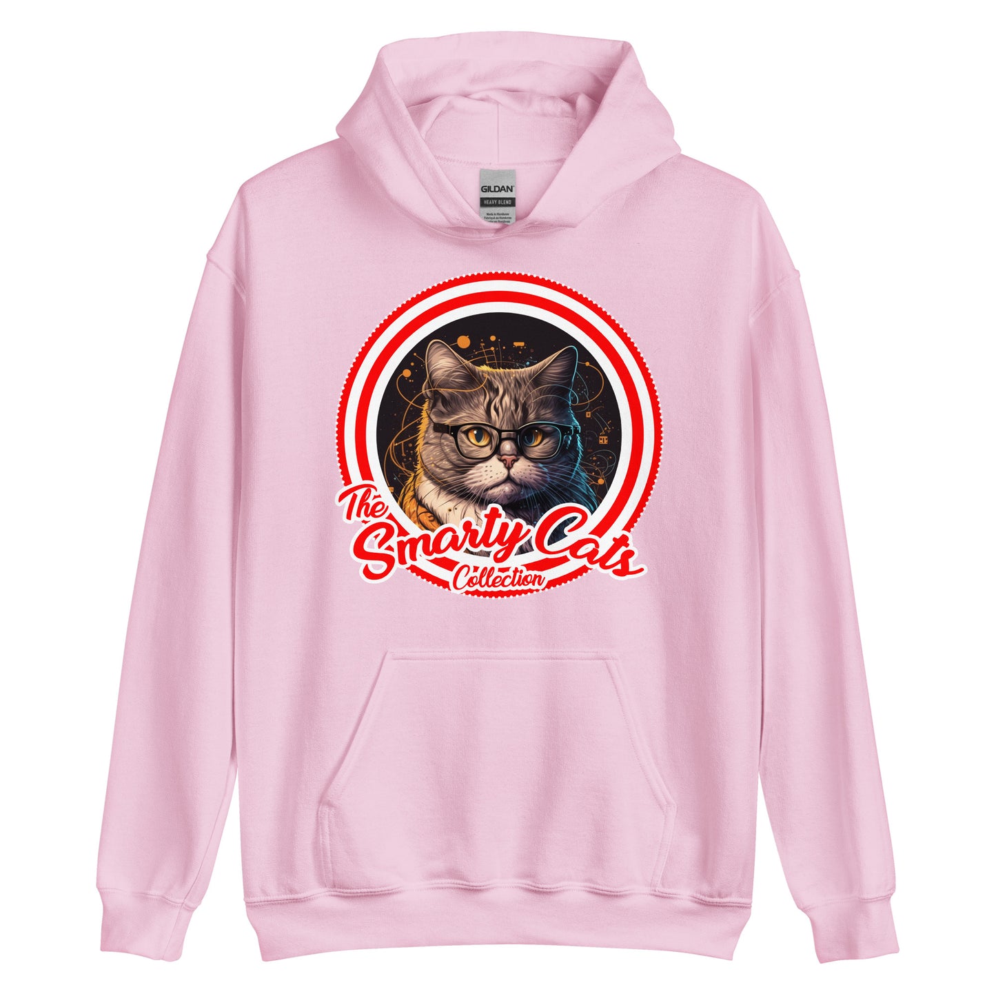 Cat Lovers Hoodie - Smarty Cats #01, Cute Cat Design Hoodie, Cat Mom, Cat Dad, Cat Lovers Gift Idea