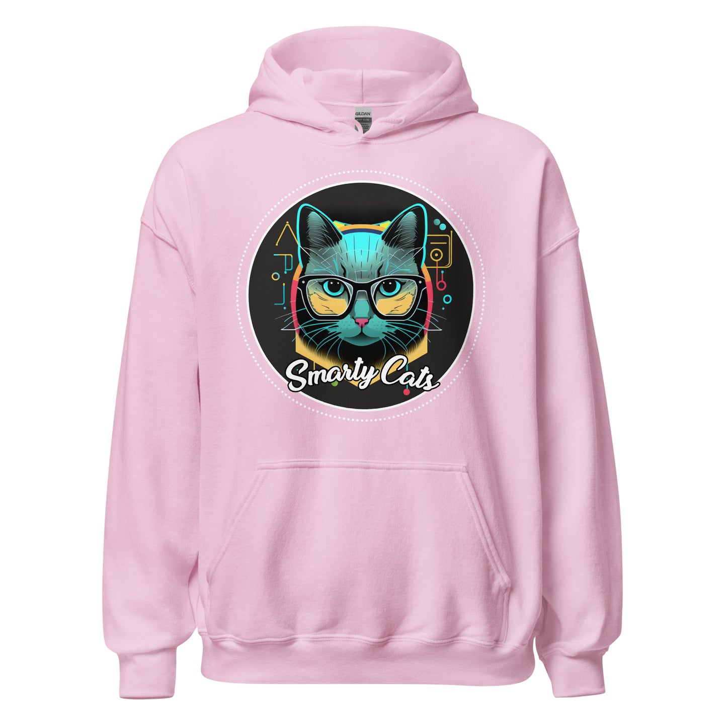 Smarty Cats #08 Cute Cat Design Hoodie, Cat Mom, Cat Dad, Cat Lovers Gift Idea