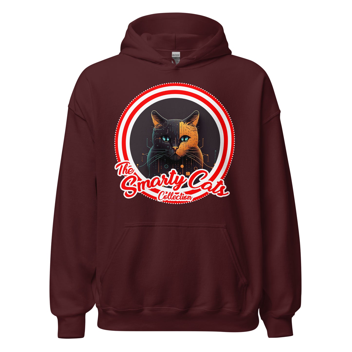 Smarty Cats #04 Cute Cat Design Hoodie, Cat Mom, Cat Dad, Cat Lovers Gift Idea