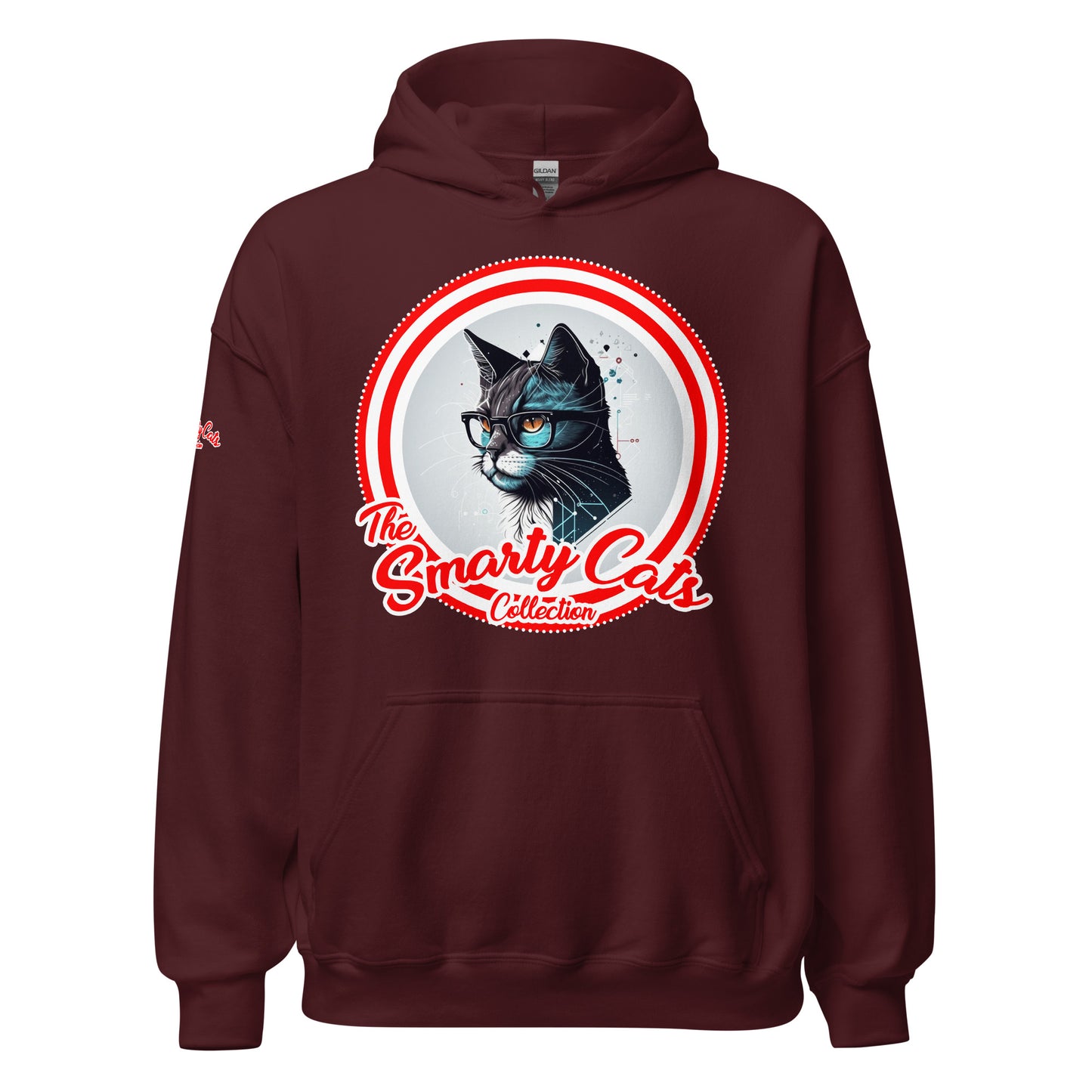 Smarty Cats #06 Cute Cat Design Hoodie, Cat Mom, Cat Dad, Cat Lovers Gift Idea