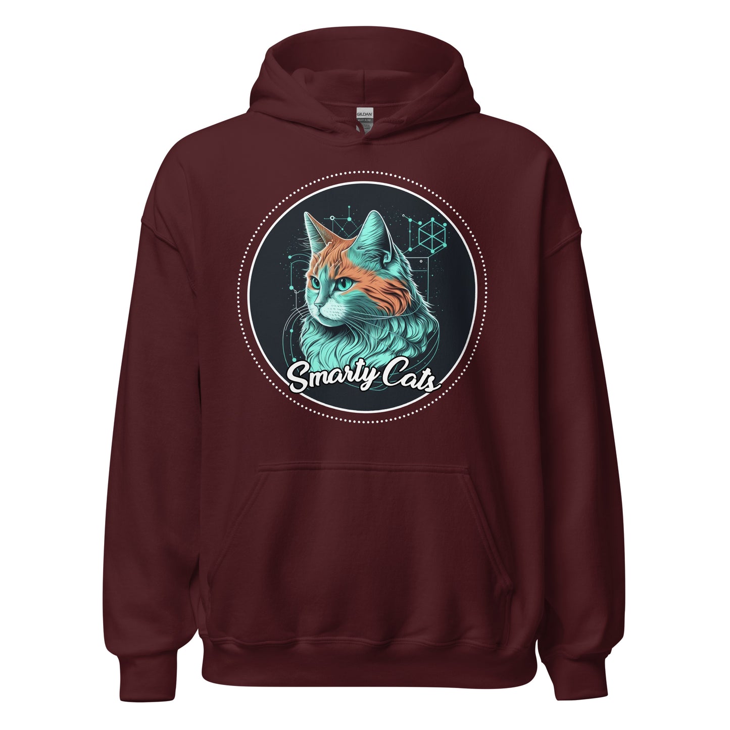 Smarty Cats #07 Cute Cat Design Hoodie, Cat Mom, Cat Dad, Cat Lovers Gift Idea