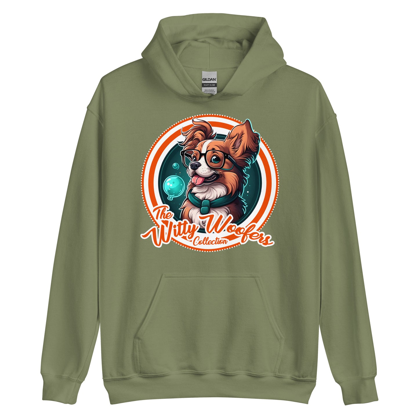 Cute Dog Lovers Hoodie - Witty Woofers #01, Dog Mom, Dog Dad, Gifts for Dog Lovers, Spring Fashion, Dog themed clothing