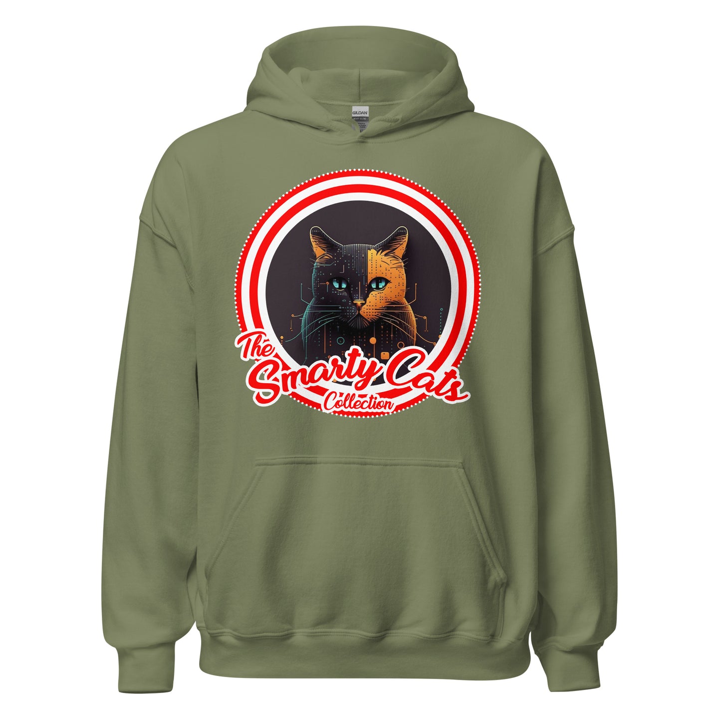 Smarty Cats #04 Cute Cat Design Hoodie, Cat Mom, Cat Dad, Cat Lovers Gift Idea