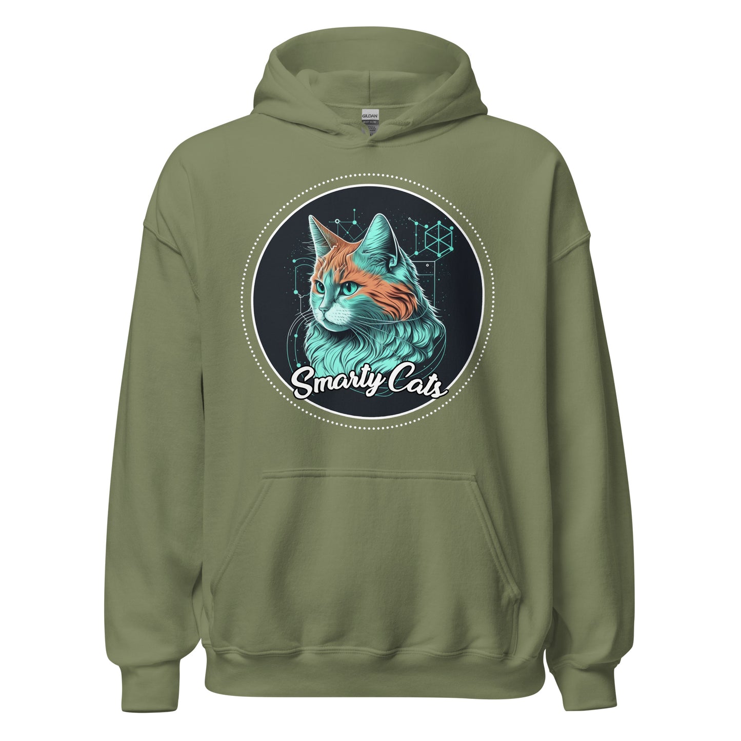 Smarty Cats #07 Cute Cat Design Hoodie, Cat Mom, Cat Dad, Cat Lovers Gift Idea