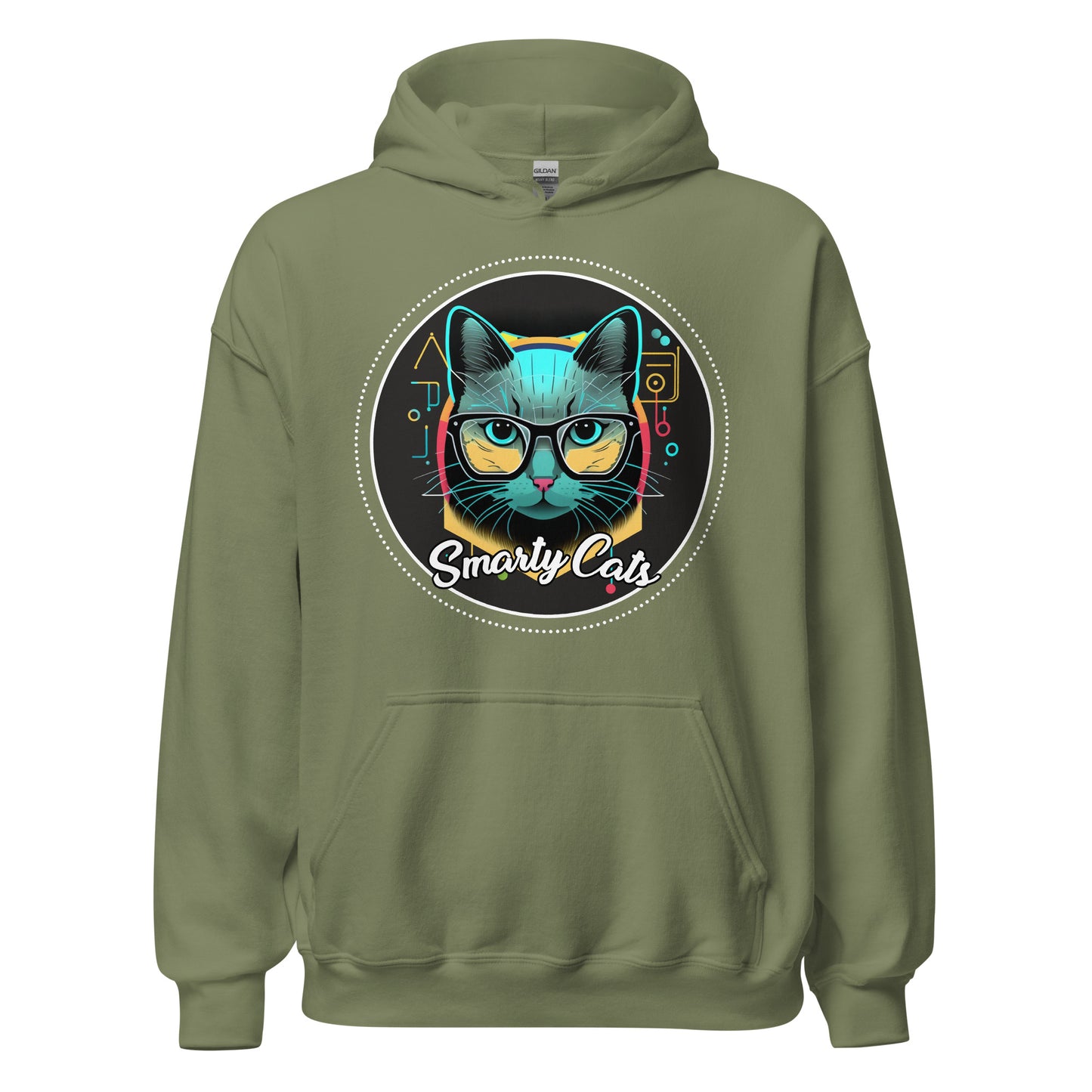 Smarty Cats #08 Cute Cat Design Hoodie, Cat Mom, Cat Dad, Cat Lovers Gift Idea