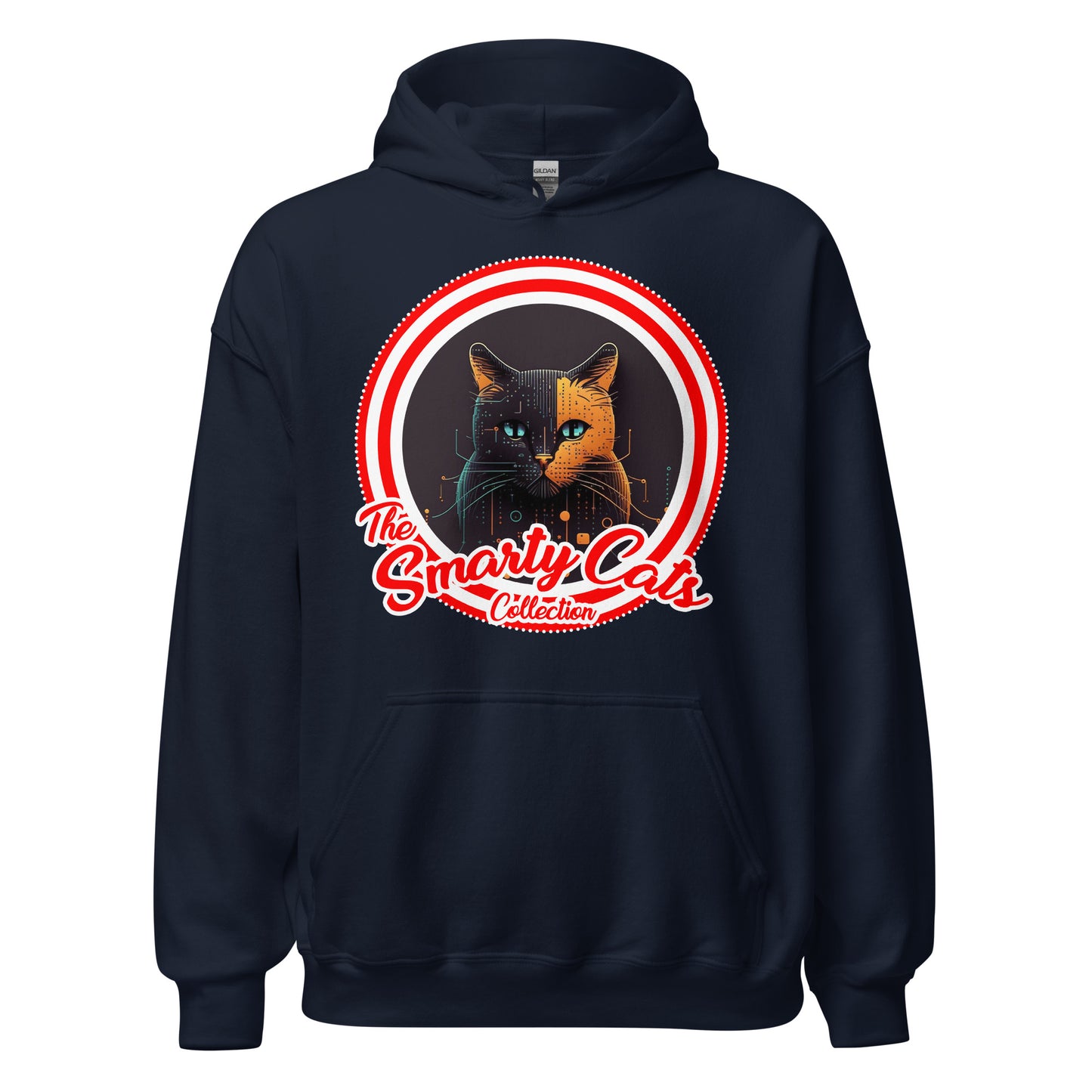 Smarty Cats #04 Cute Cat Design Hoodie, Cat Mom, Cat Dad, Cat Lovers Gift Idea