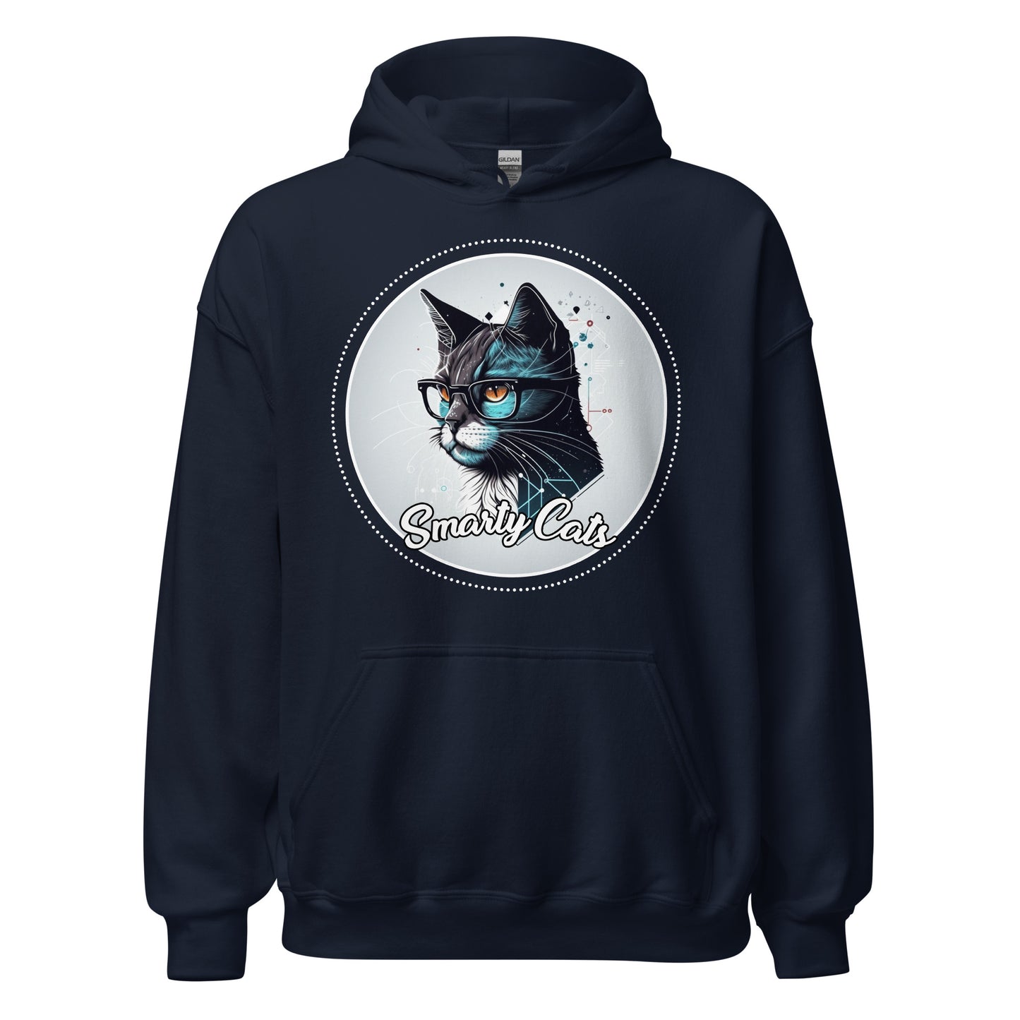 Smarty Cats #01 Cute Cat Design Hoodie, Cat Mom, Cat Dad, Cat Lovers Gift Idea