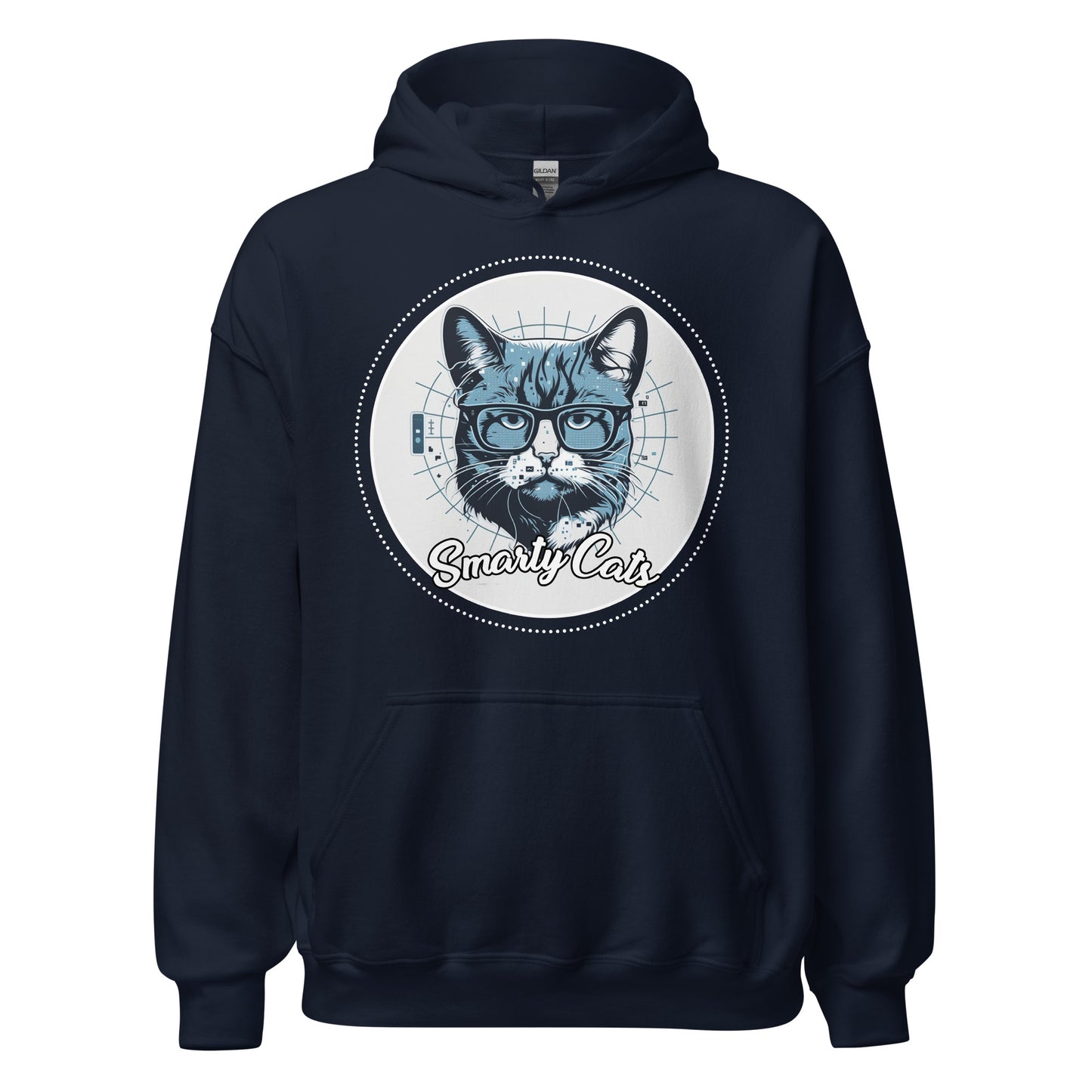 Smarty Cats #09 Cute Cat Design Hoodie, Cat Mom, Cat Dad, Cat Lovers Gift Idea