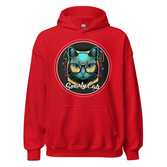 Smarty Cats #08 Cute Cat Design Hoodie, Cat Mom, Cat Dad, Cat Lovers Gift Idea