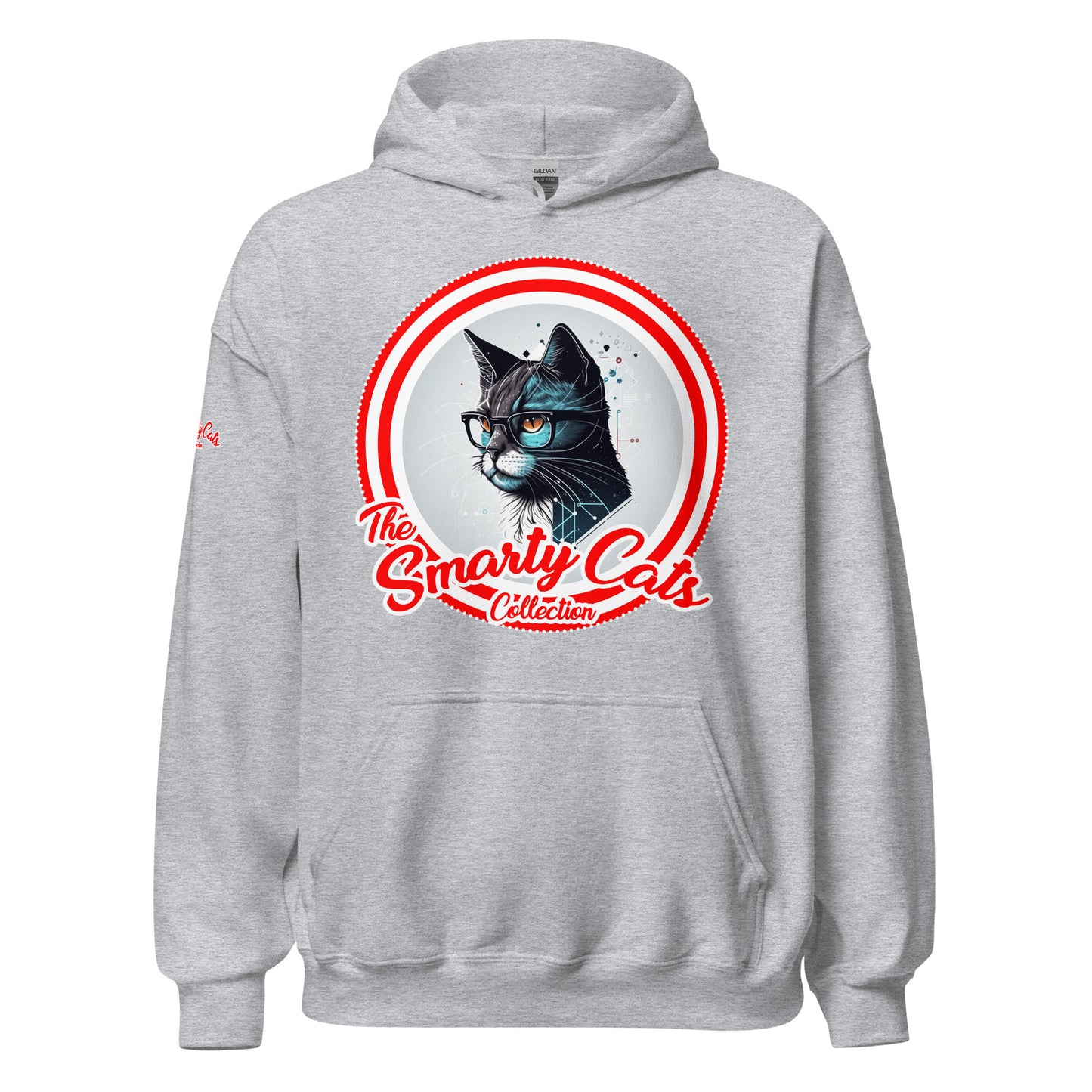 Smarty Cats #06 Cute Cat Design Hoodie, Cat Mom, Cat Dad, Cat Lovers Gift Idea