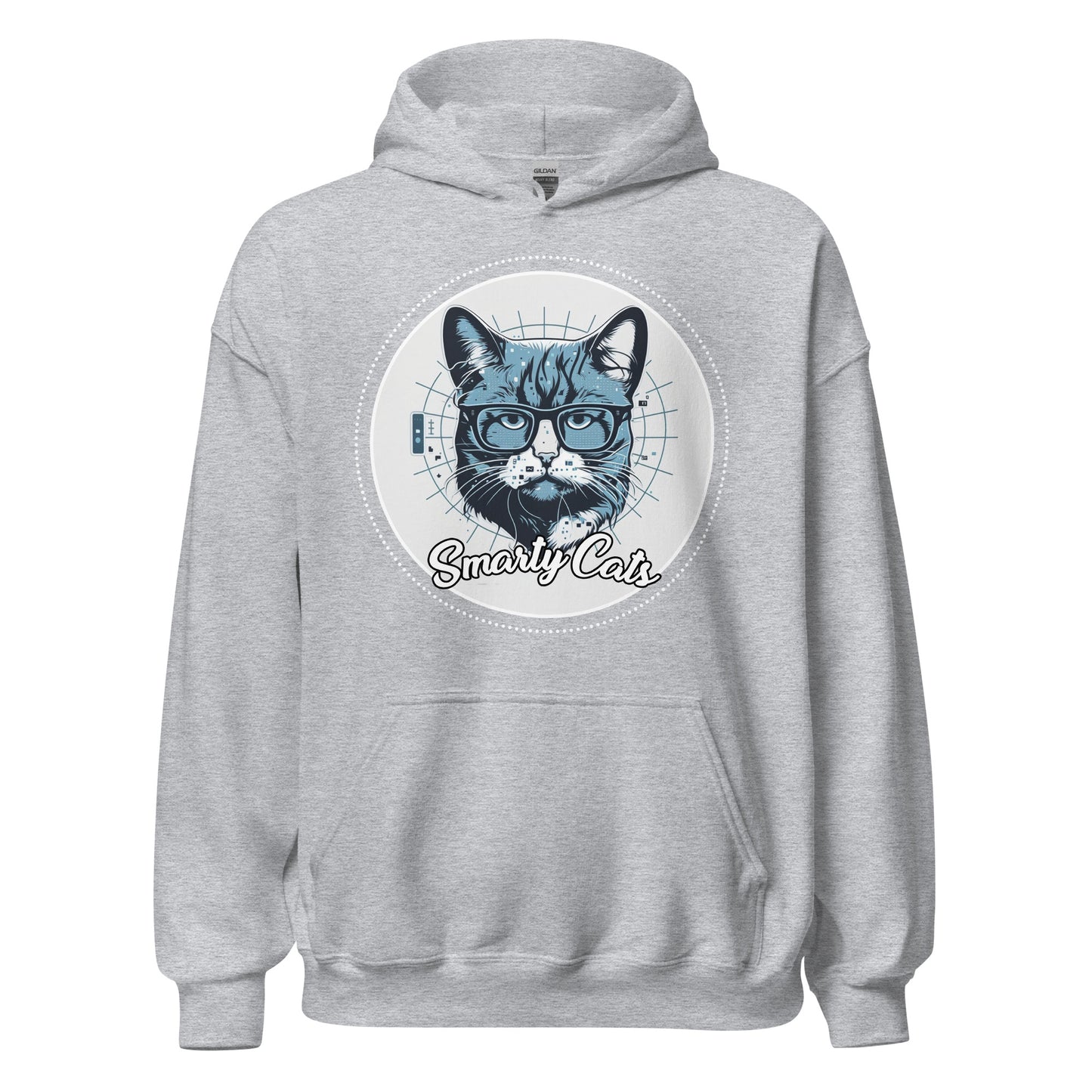 Smarty Cats #09 Cute Cat Design Hoodie, Cat Mom, Cat Dad, Cat Lovers Gift Idea