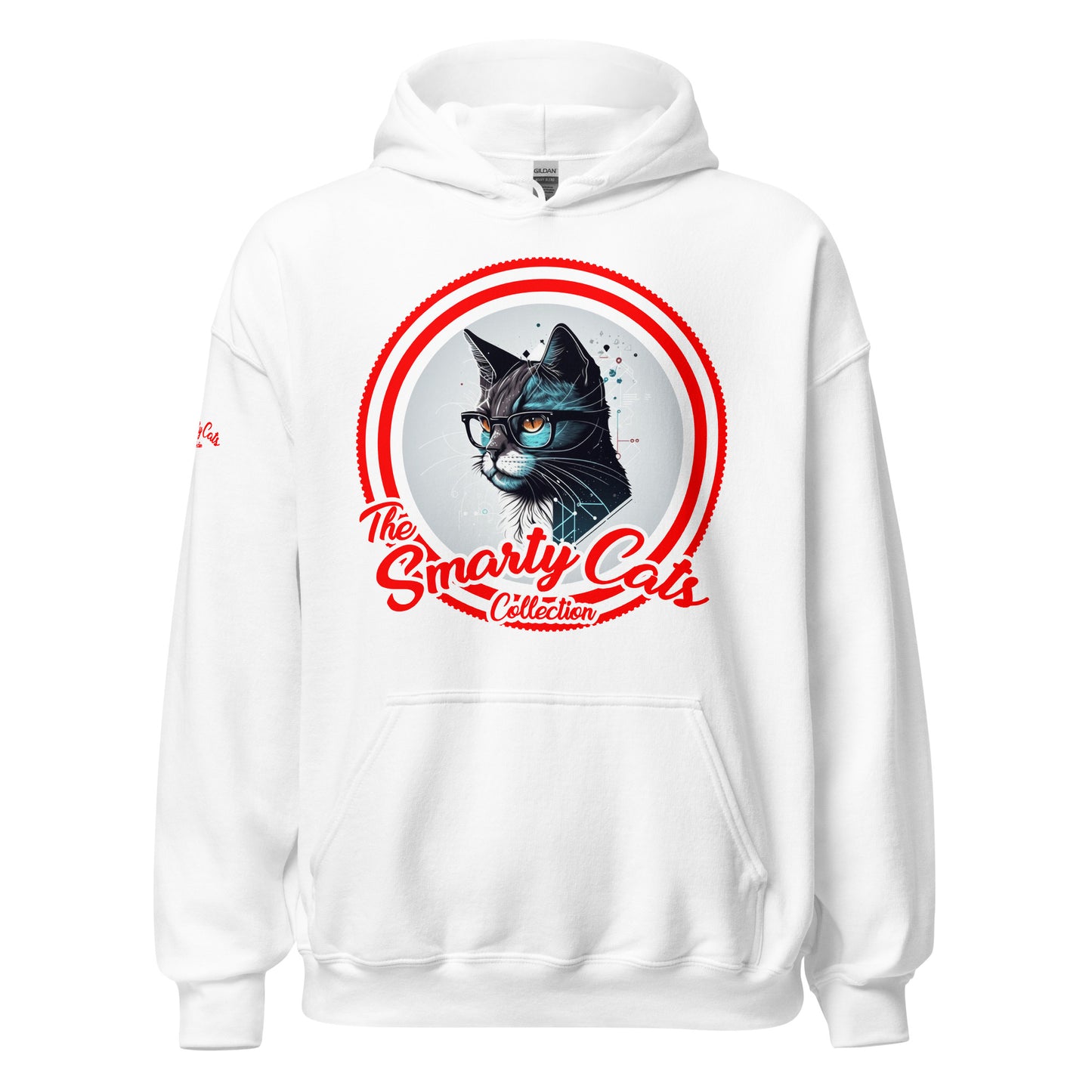 Smarty Cats #06 Cute Cat Design Hoodie, Cat Mom, Cat Dad, Cat Lovers Gift Idea