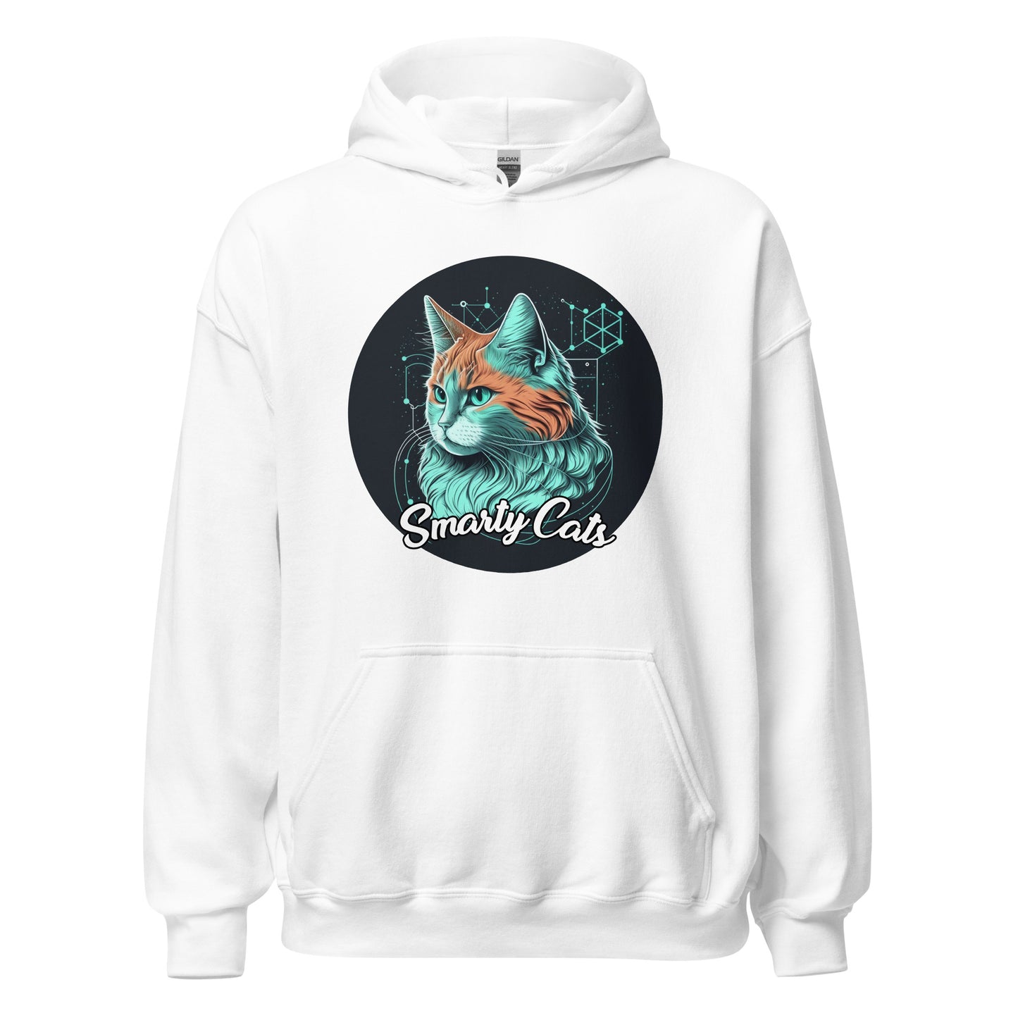 Smarty Cats #07 Cute Cat Design Hoodie, Cat Mom, Cat Dad, Cat Lovers Gift Idea