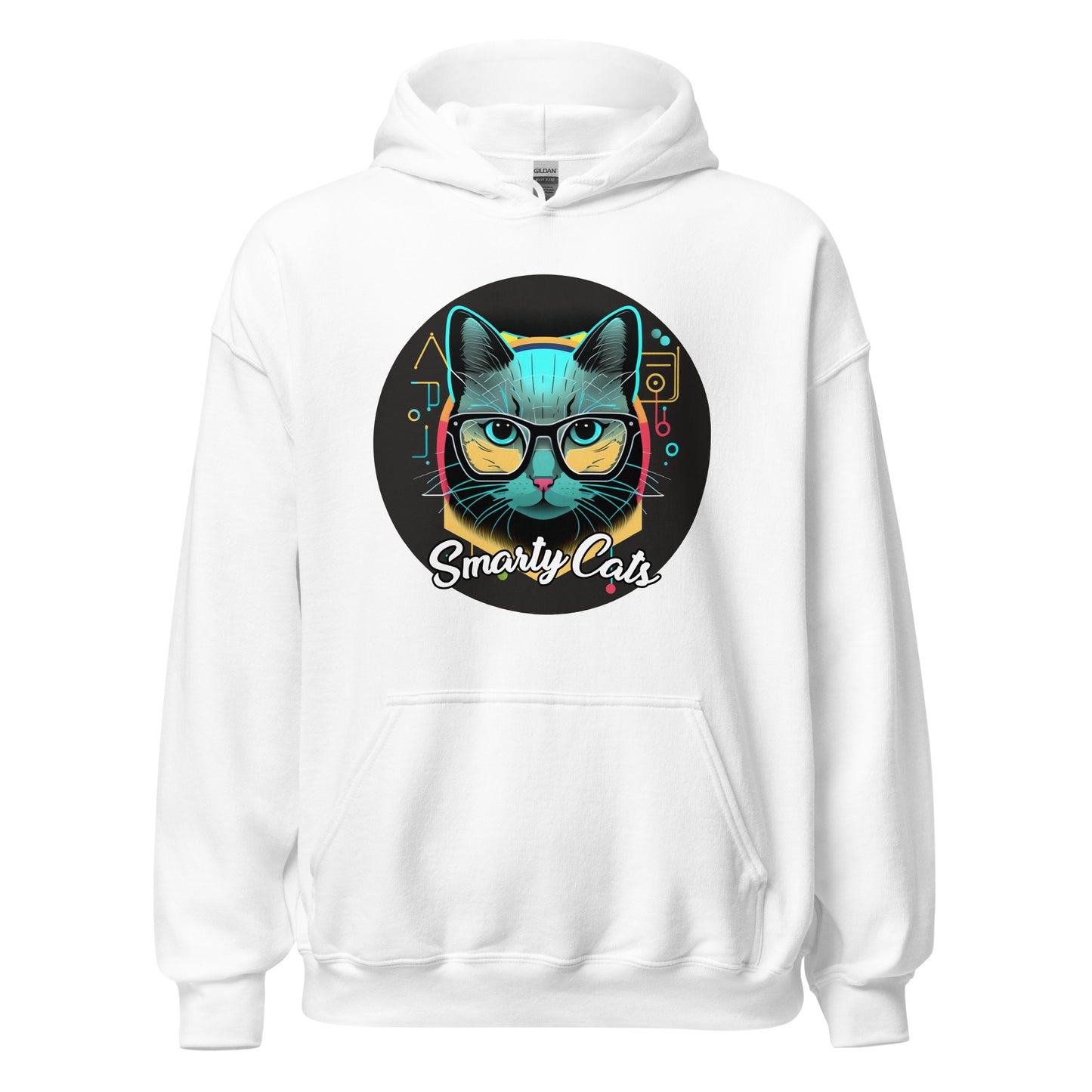 Smarty Cats #08 Cute Cat Design Hoodie, Cat Mom, Cat Dad, Cat Lovers Gift Idea