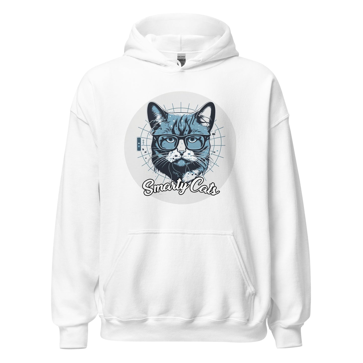 Smarty Cats #09 Cute Cat Design Hoodie, Cat Mom, Cat Dad, Cat Lovers Gift Idea